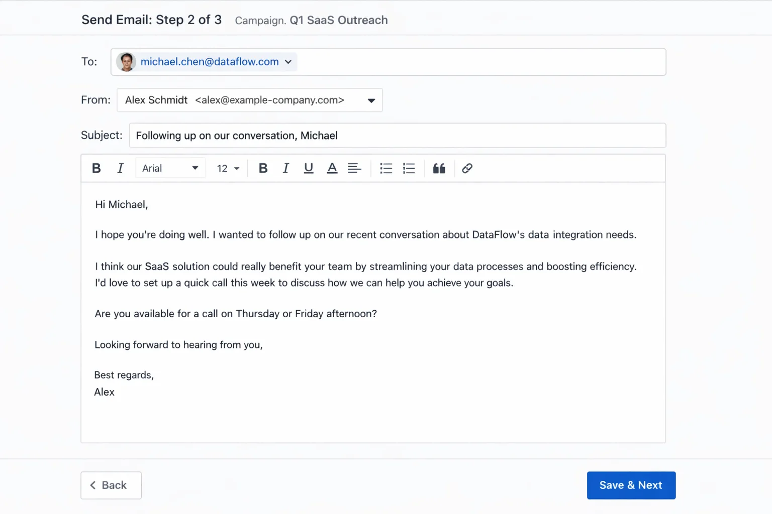 Cold Email & Follow-up Automation