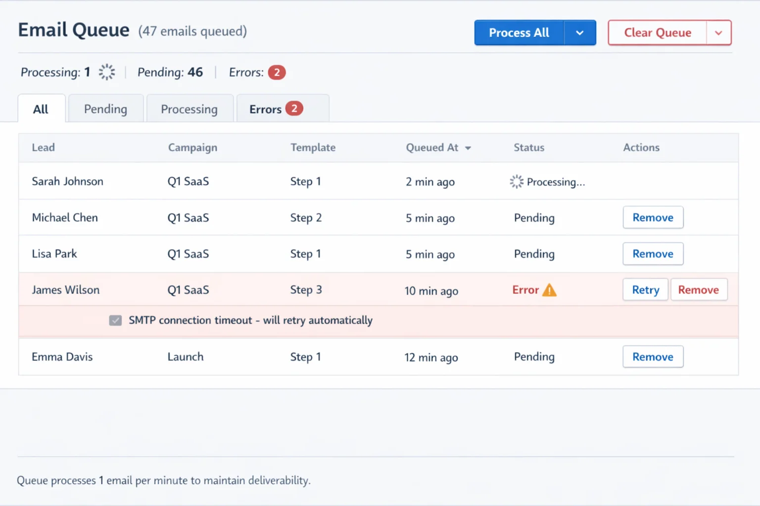 Cold Email & Follow-up Automation — 6