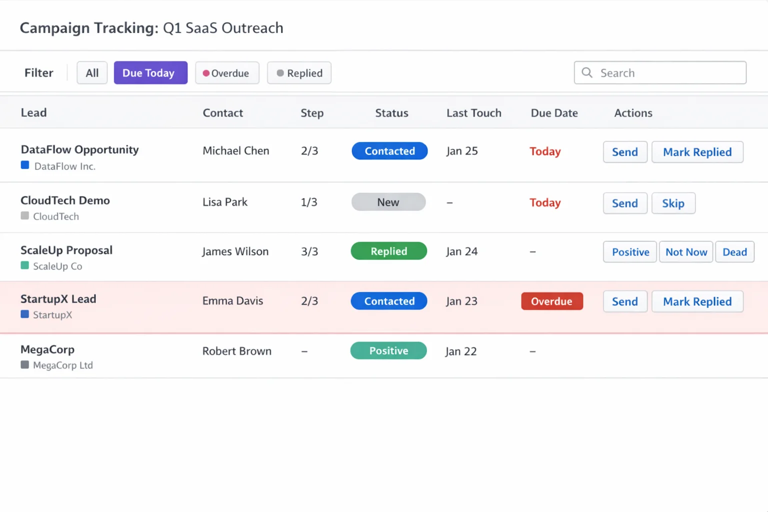 Cold Email & Follow-up Automation